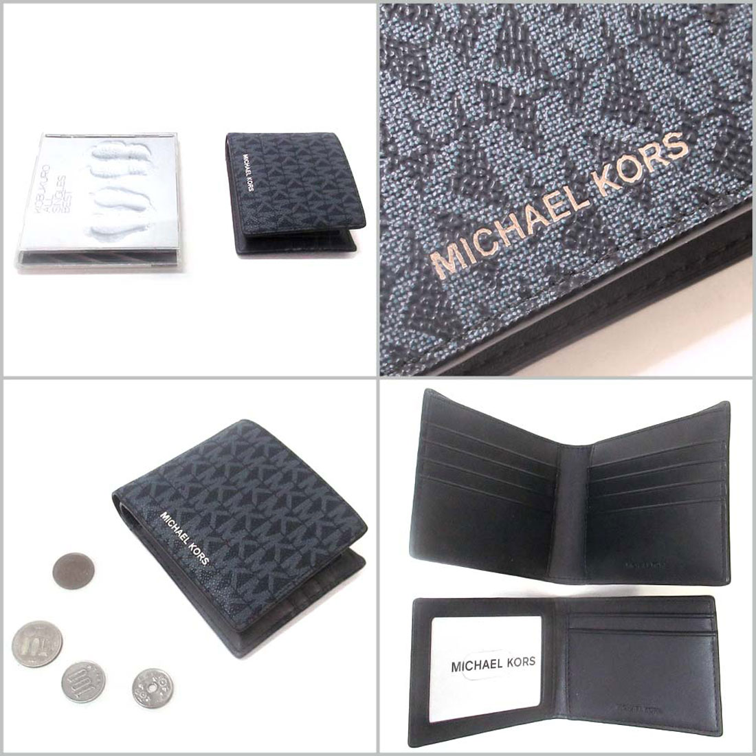 国内即送 Michael Kors 二つ折り 財布 メンズ 36F3COLF1U MICHAEL KORS - 【新品】マイケルコース 財布 二つ折り財布