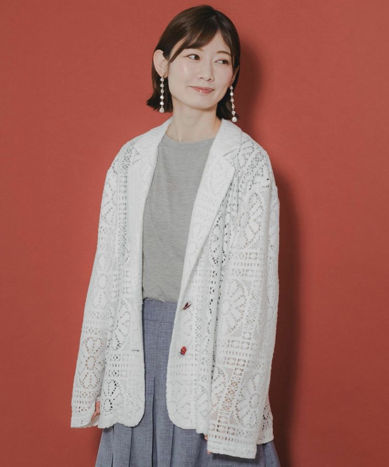 セール】スカラー ScoLar 花蝶刺繍くるみボタン ヴィンテージ風 セール】スカラー ScoLar 花蝶刺繍くるみボタン ヴィンテージ風