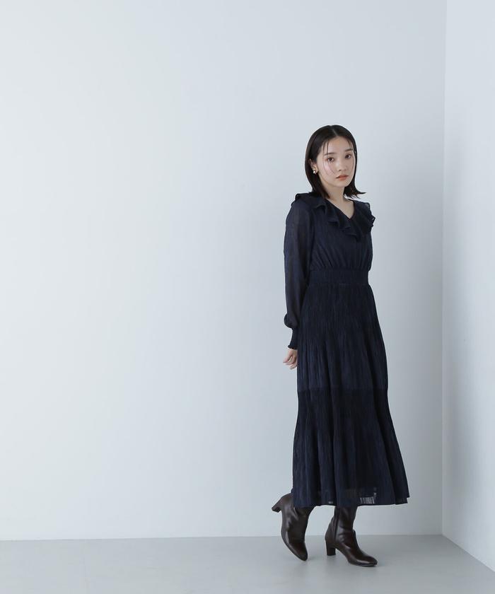 美品ナチュラルビューティーベーシック濃紺色　サイズS エヌ ナチュラルビューティーベーシック N. Natural Beauty