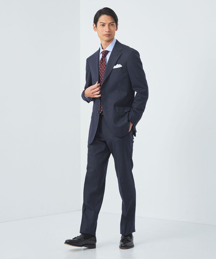 GUCCI ストライプスーツジャケット サイズ44 arc+shop】黒茶ストライプスーツ(GUCCI / グッチ)