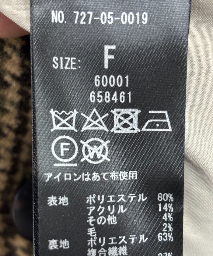diagram ハウンドトゥースブルゾン diagram ハウンドトゥースブルゾン