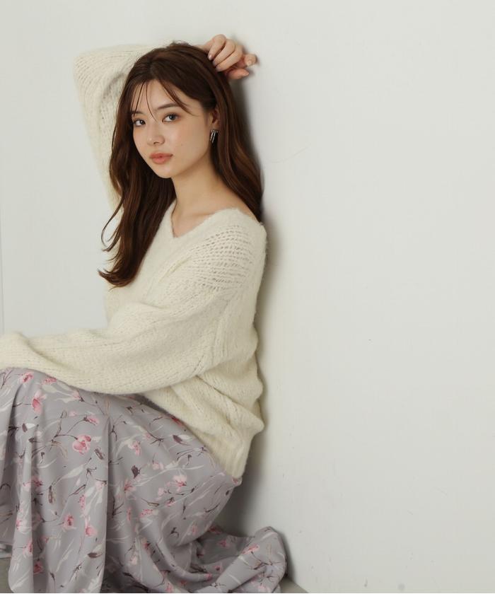 セール 50%OFF】ニット×チュールスカートセットアップ(506924809