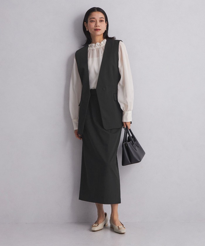 WEB限定】<at ease>ジレ スカート セットアップ(506933119 WEB限定】<at ease>ジレ スカート セットアップ(506933119