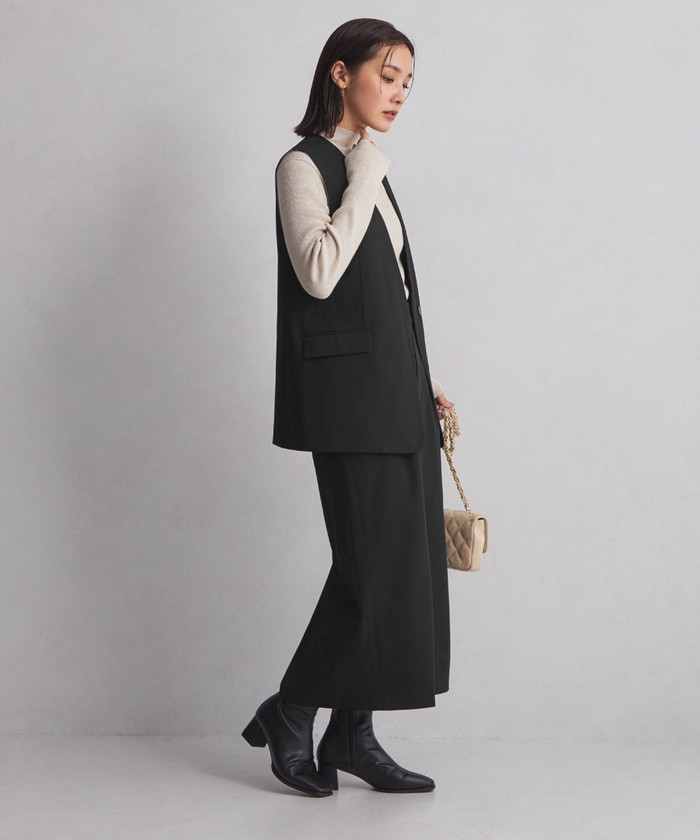 WEB限定】<at ease>ジレ スカート セットアップ(506933119 WEB限定】<at ease>ジレ スカート セットアップ(506933119