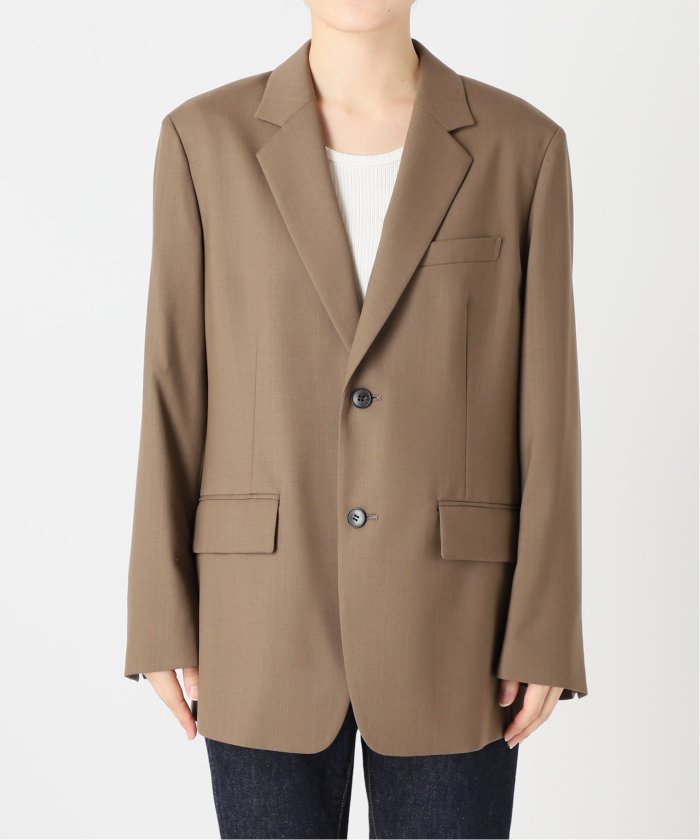 20-60代からのファッション通販  セール 30%OFF】ハイツイストウールオーバーサイズテーラード ジャケット・アウター