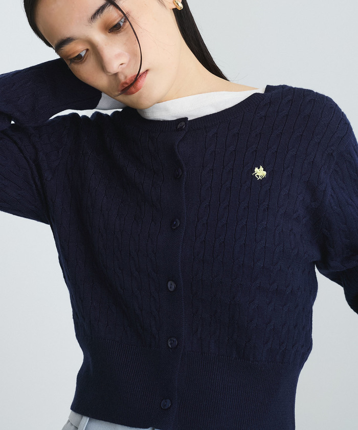 新色追加】【POLO BCS】VIS別注ミニケーブルコンパクトニット