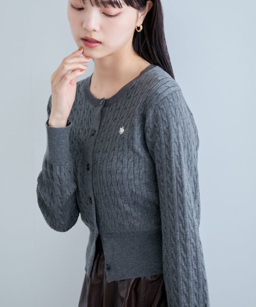 新色追加】【POLO BCS】VIS別注ミニケーブルコンパクトニット 