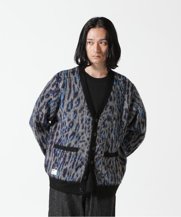 Schott ショット シャギーニットカーディガン L / レザー ライダース