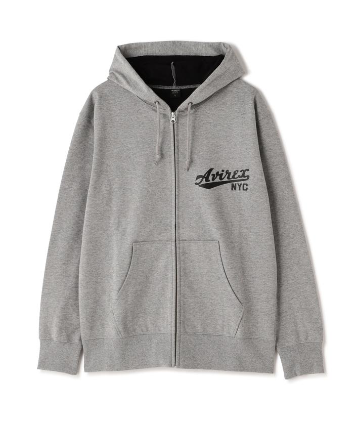 【AVIREX】限定 デニム シグネチャーロゴ パーカー 2色展開 AVIREX ブルゾン アウター 「直営店限定」DENIM SIGNATUR LOGO