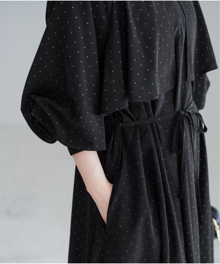 ドットサッシュワンピース(506941362) | イエナ(IENA) - d fashion