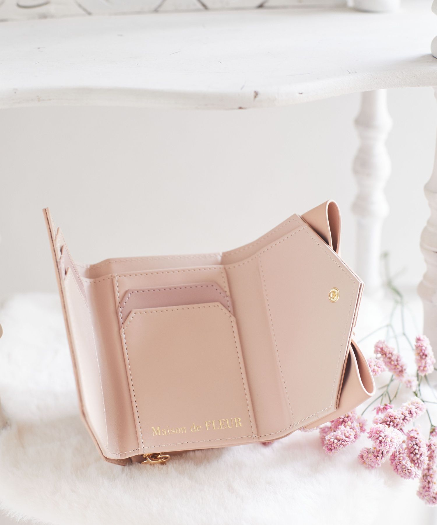 メゾン ド フルール Maison de FLEUR マットベルトリボンミニ