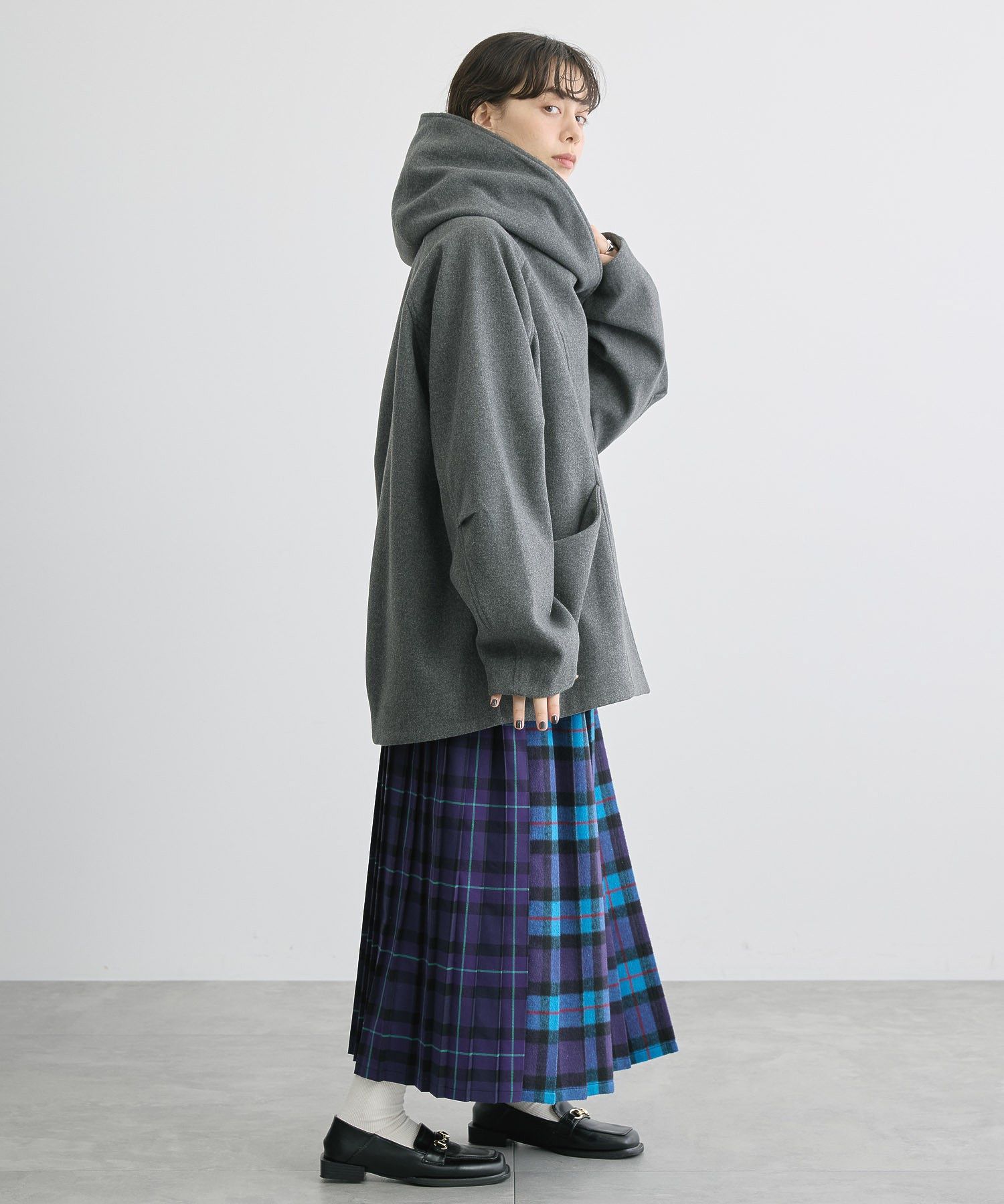 AMERICAN HOLIC リサイクル中空糸フーディーコクーンコート セール 30%OFF】アメリカンホリック AMERICAN HOLIC 中空FIBER