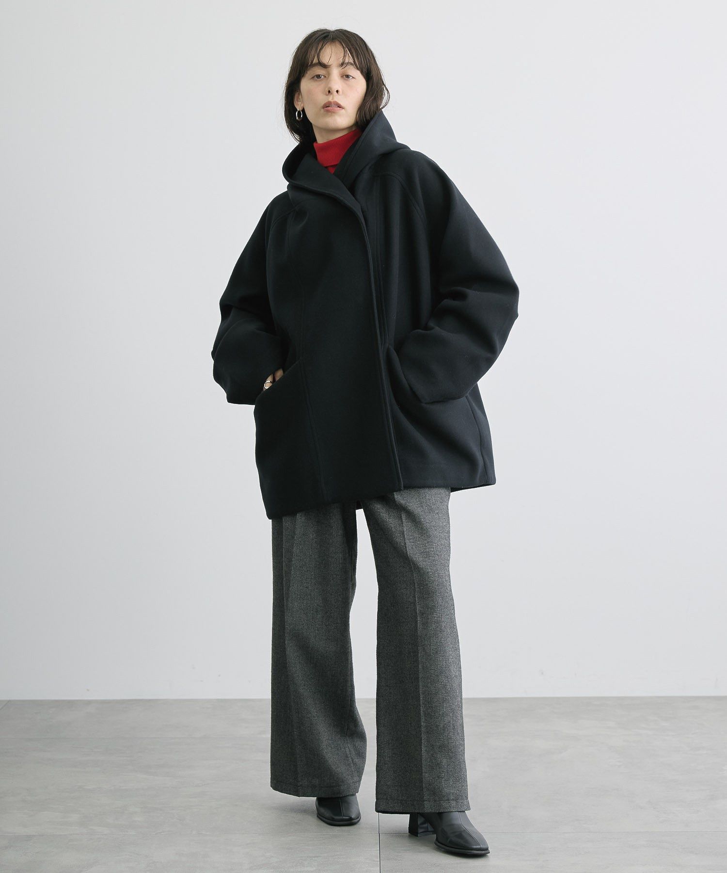 AMERICAN HOLIC リサイクル中空糸フーディーコクーンコート セール 30%OFF】アメリカンホリック AMERICAN HOLIC 中空FIBER