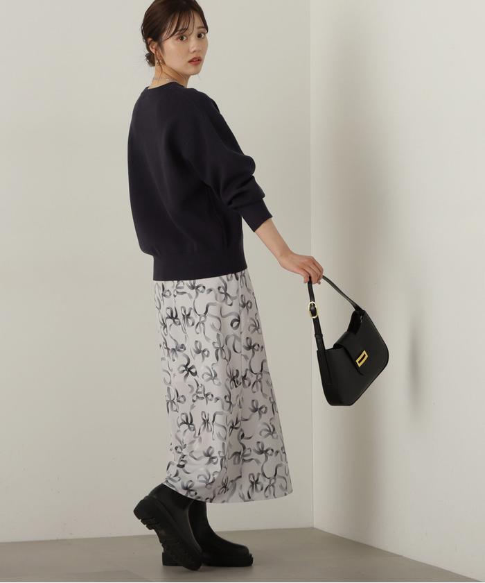 セール70%OFF】リボン柄ナロースカート 24AW(506871669