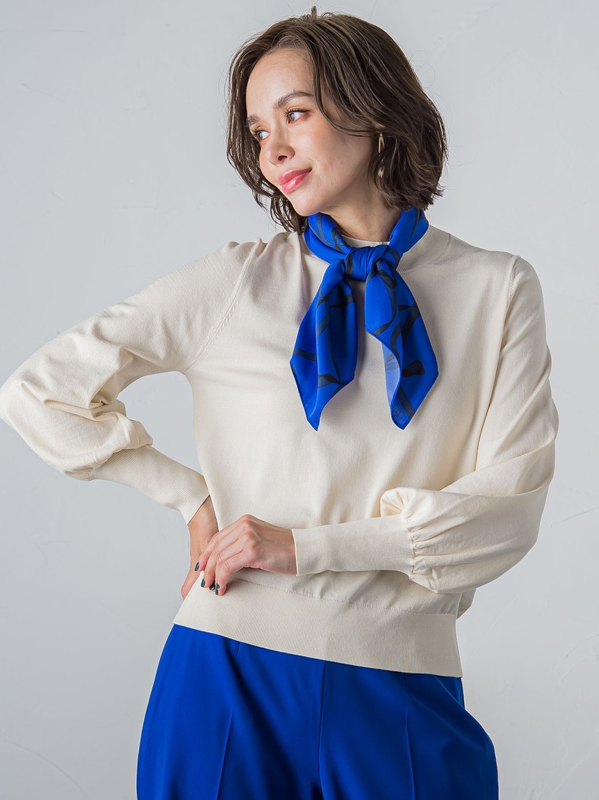 セール 30%OFF】ビアッジョブルー Viaggio Blu リボン柄スカーフ