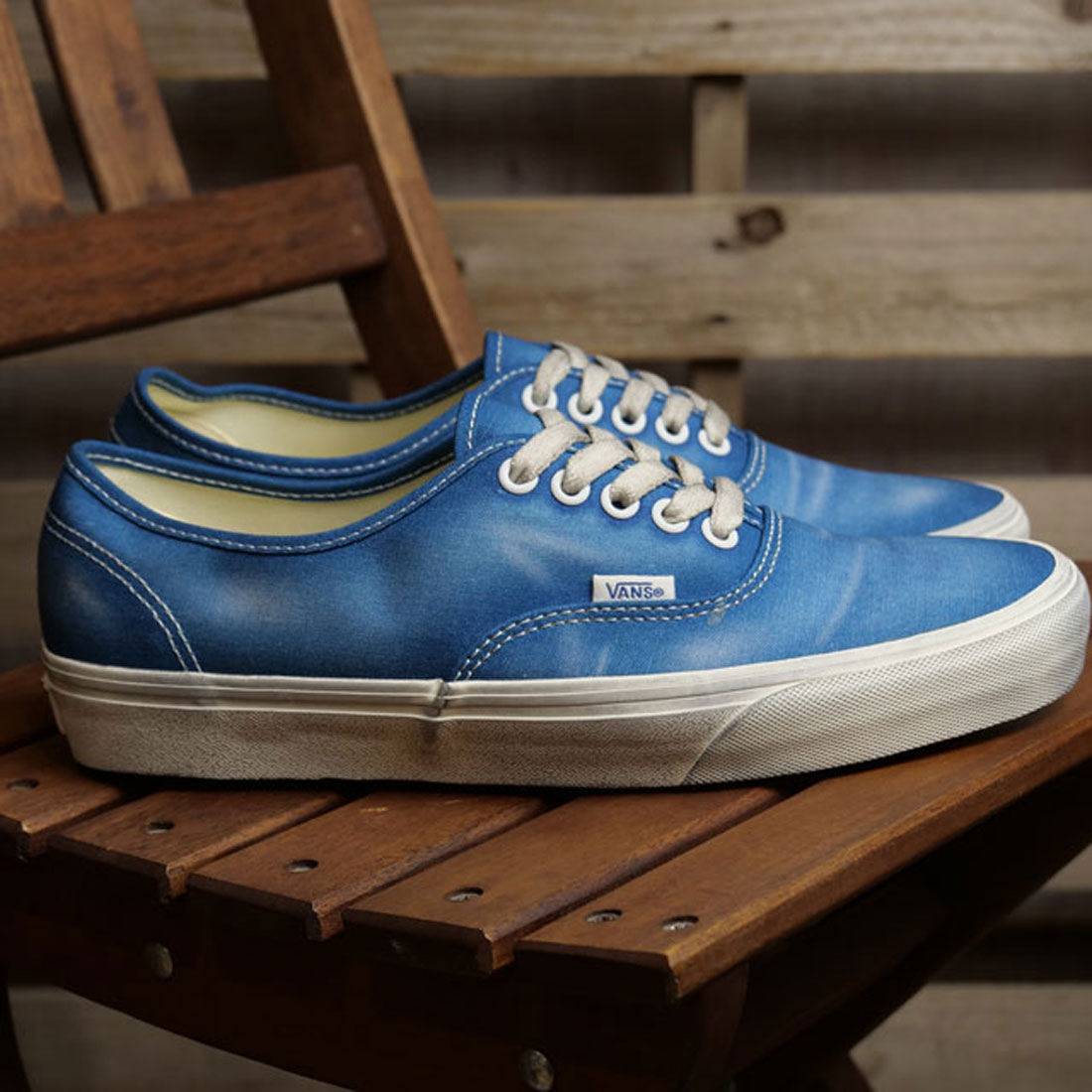 ◆正規品◆VANS AUTHENTIC WAVE WASHED BLUE◆関税込◆男女共用 VANS バンズ スニーカー AUTHENTIC WAVE WASHED BLUE