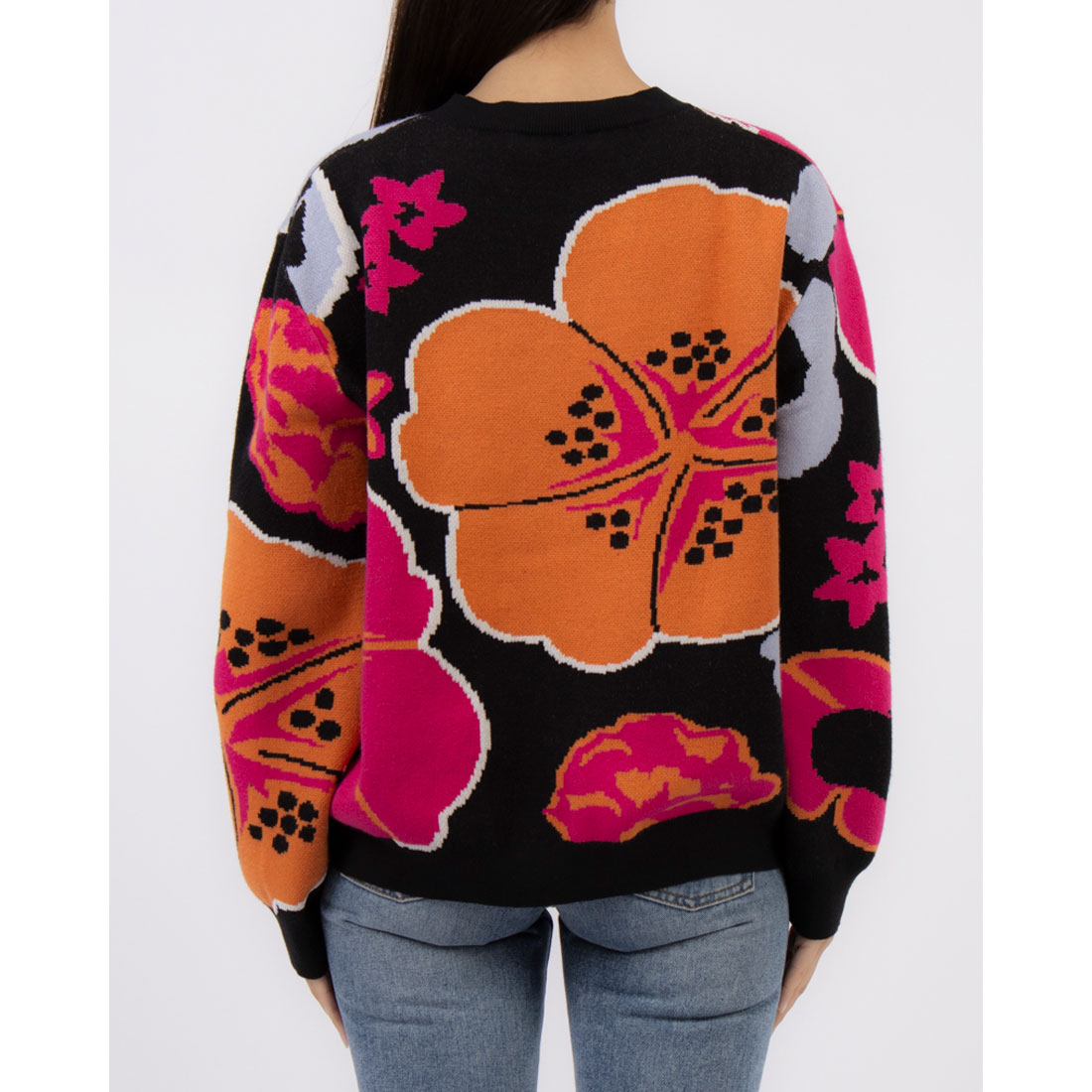 デシグアル Desigual BARRIE ライトゲージプルオーバー （グレー/ブラック） デシグアル Desigual BARRIE ライトゲージプルオーバー （グレー