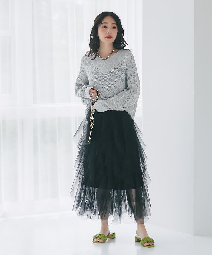 la boutique bonbon＊デニムビスチェワンピース（La boutique