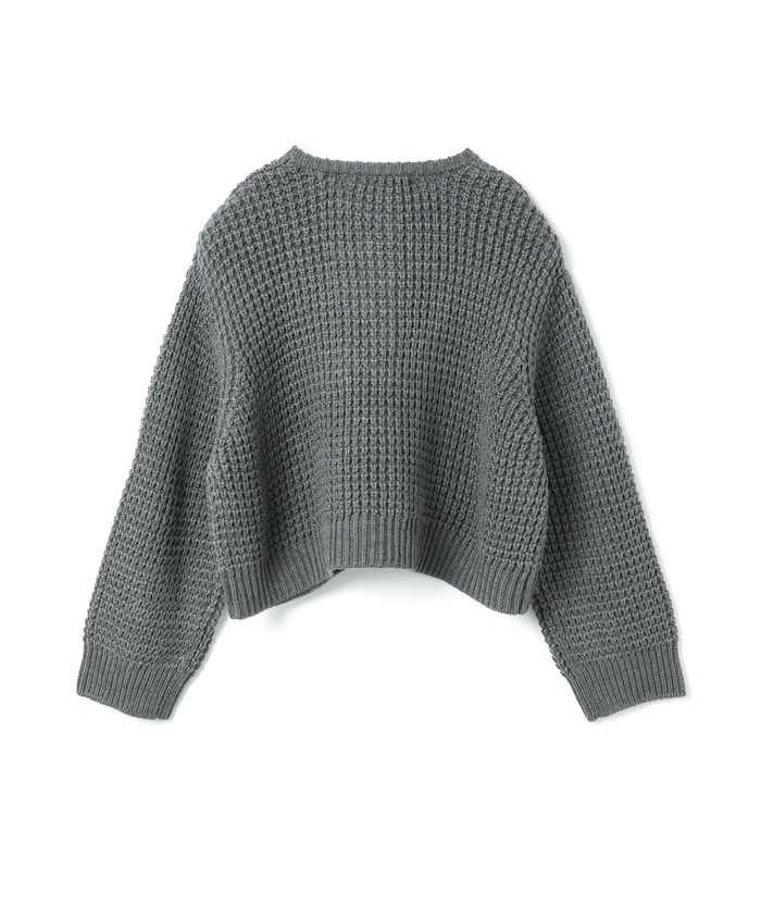 セール 30%OFF】mizuiro ind ワッフルニットカーディガン