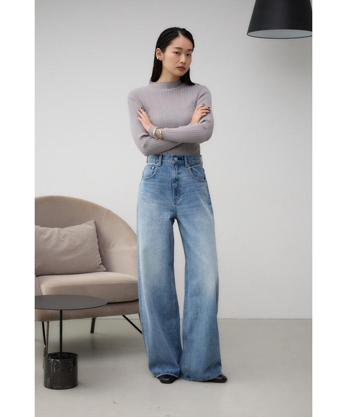 AZUL DENIM ハイウエストルーズフィットデニム(506956096