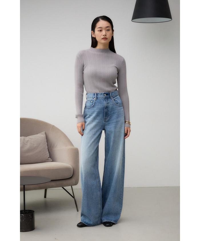 AZUL DENIM ハイウエストルーズフィットデニム AZUL DENIM ハイウエストルーズフィットデニム｜アズールバイ