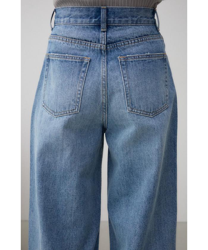 美ライン ハイライズ ルーズフィットデニム AZUL DENIM ハイウエストルーズフィットデニム