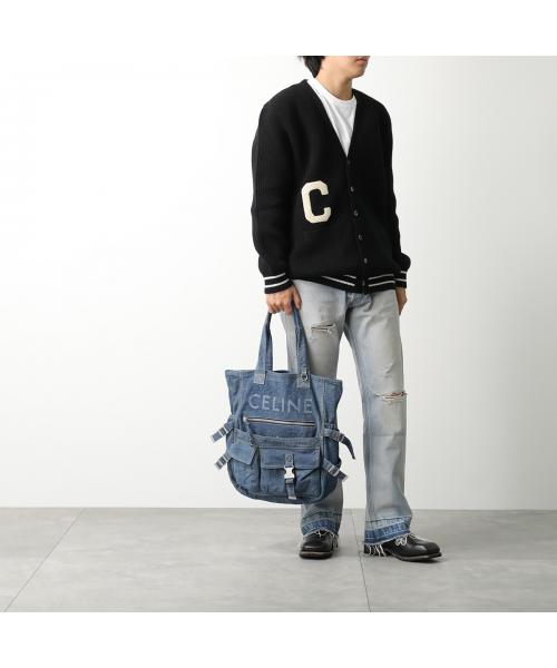 CELINE トートバッグ 116072GD2 デニム ロゴ(506956743