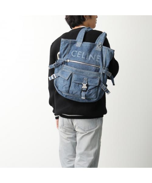 CELINE トートバッグ 116072GD2 デニム ロゴ(506956743