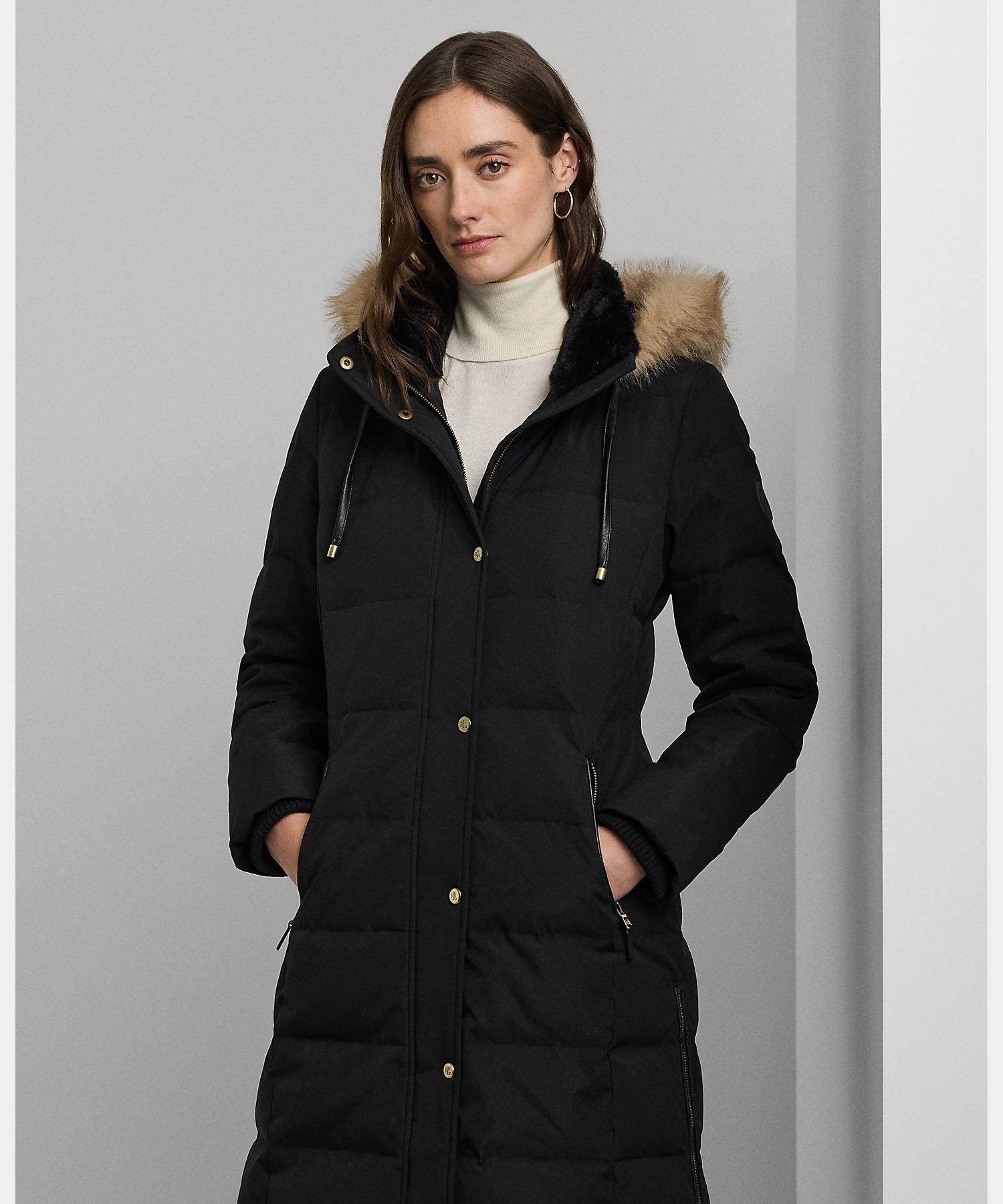 RALPH LAURENフェイクファーダウンコート｜ファッション