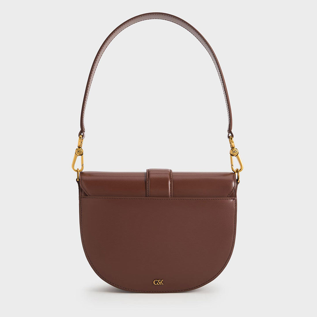Gabine ガビーヌ レザーサドルバッグ CHARLES ＆ KEITH ショルダーバッグ バッグ Gabine ガビーヌ
