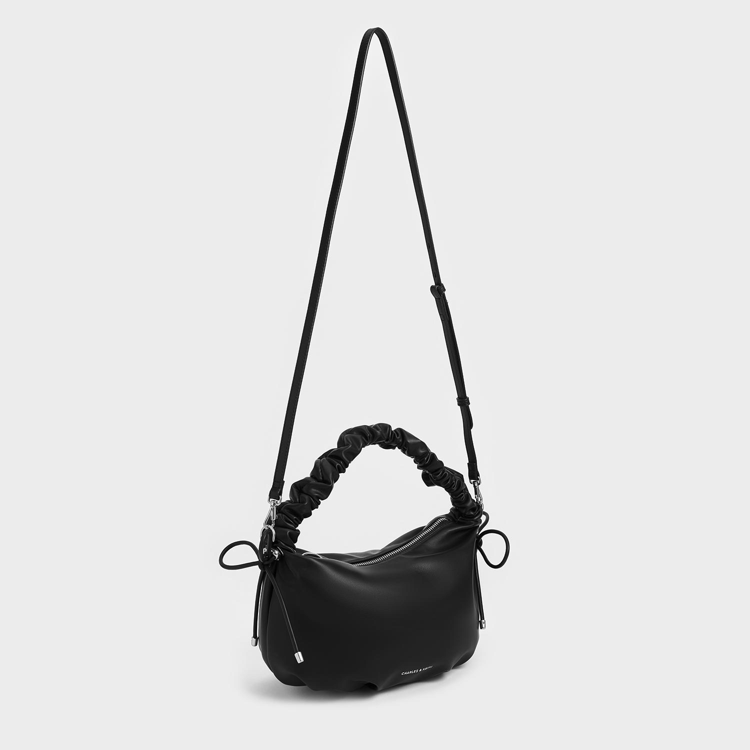 Maisy メイジー ルーシュドハンドルホーボーバッグ 【再入荷