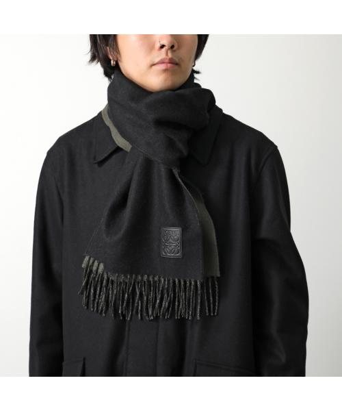 LOEWE マフラー F811251X06 アナグラム ロゴ フリンジ(506964367 LOEWE マフラー F811251X06 アナグラム ロゴ フリンジ(506964367