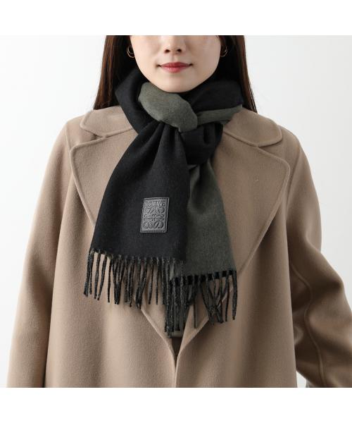 LOEWE マフラー F811251X06 アナグラム ロゴ フリンジ(506964367 LOEWE マフラー F811251X06 アナグラム ロゴ フリンジ(506964367