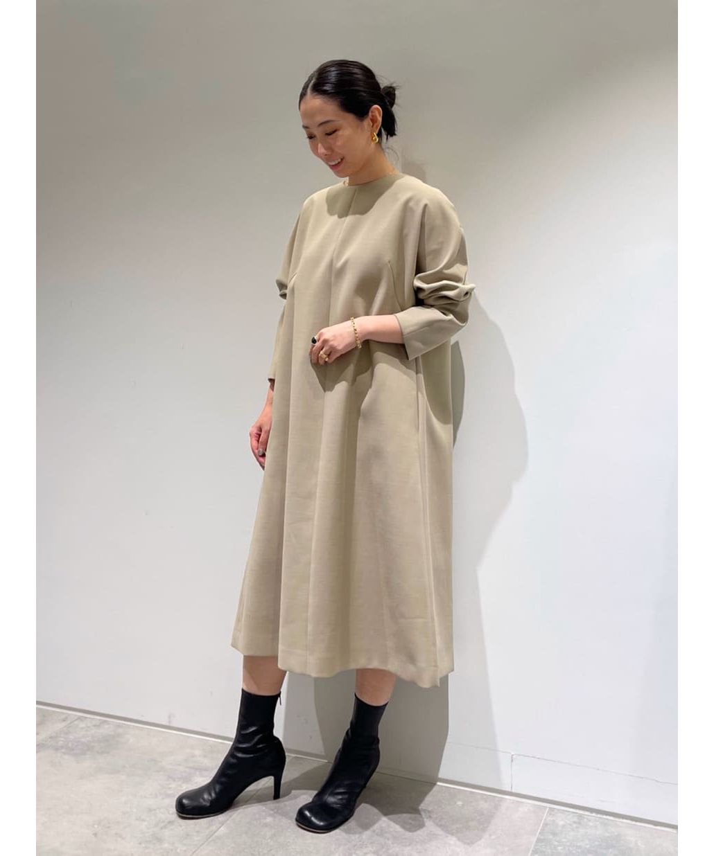 カシミヤ混2TONEリバーノーカラーリバーシブルコート カシミヤ混2TONEリバーノーカラーリバーシブルコート