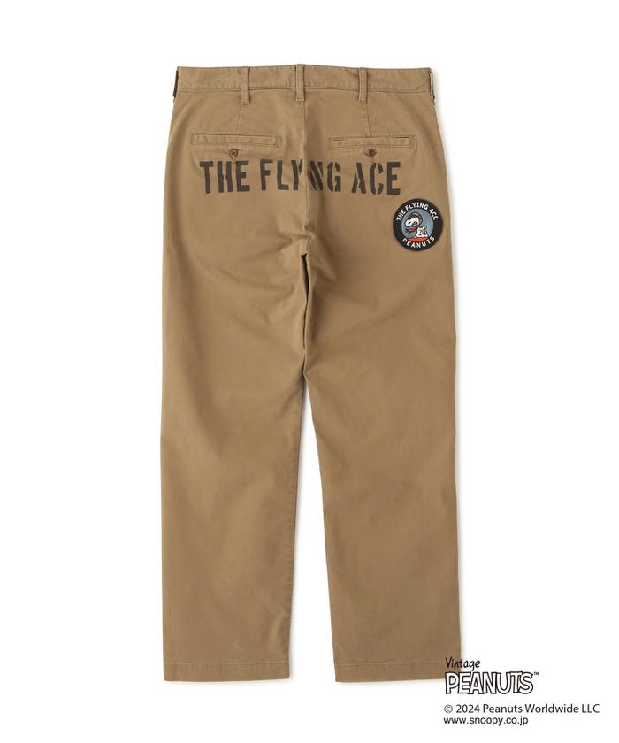 AVIREX×PEANUTS CHINO（チノ）　FLYING ACE 新品 AVIREX × PEANUTS》CHINO PANTS 