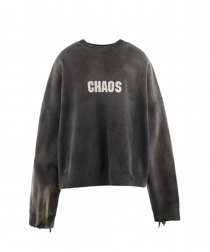 SAINT MICHAEL/セントマイケル/CREW SWEAT/CHAOS/CHARCOAL SAINT MICHAEL/セントマイケル/CREW SWEAT/CHAOS/CHARCOAL