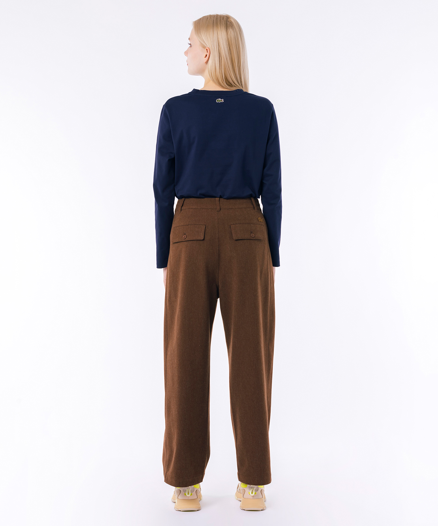 【LACOSTE】 ストレッチツイルワイドパンツ ストレッチツイルワイドパンツ HF006J - ラコステ（LACOSTE