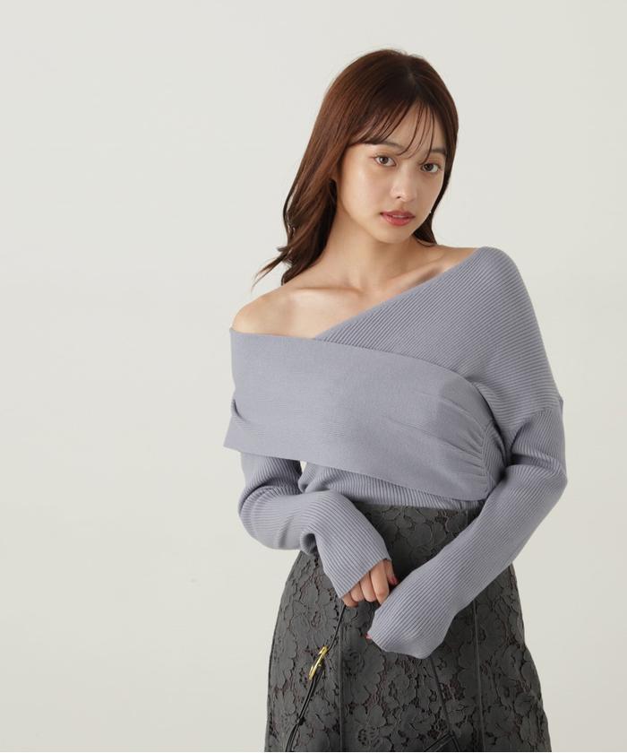 PROPORTION BODY DRESSING カシュクールオフショル風ニット 楽天市場】【SALE／10%OFF】カシュクールオフショル風ニット