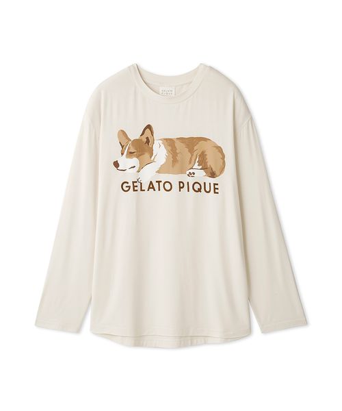 SLEEPINGDOG柄ロングパンツ ロンT gelato piqueキャバリア SLEEPINGDOG柄ロングパンツ ロンT gelato piqueキャバリア（2024