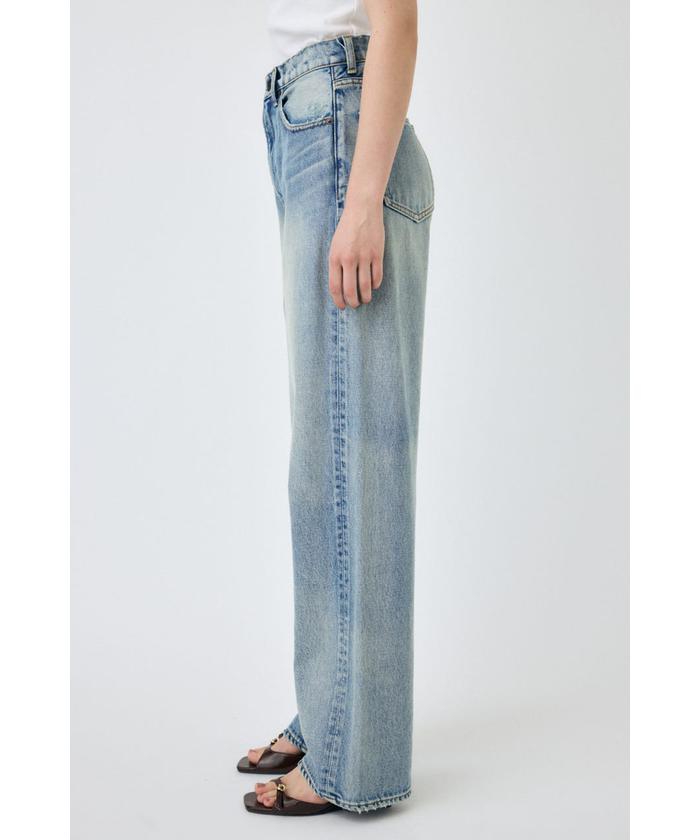 moussy マウジー　HW DAMAGE LOOSE STRAIGHT 23 MOUSSY HW DAMAGE LOOSE STRAIGHT BLU -ファッション通販