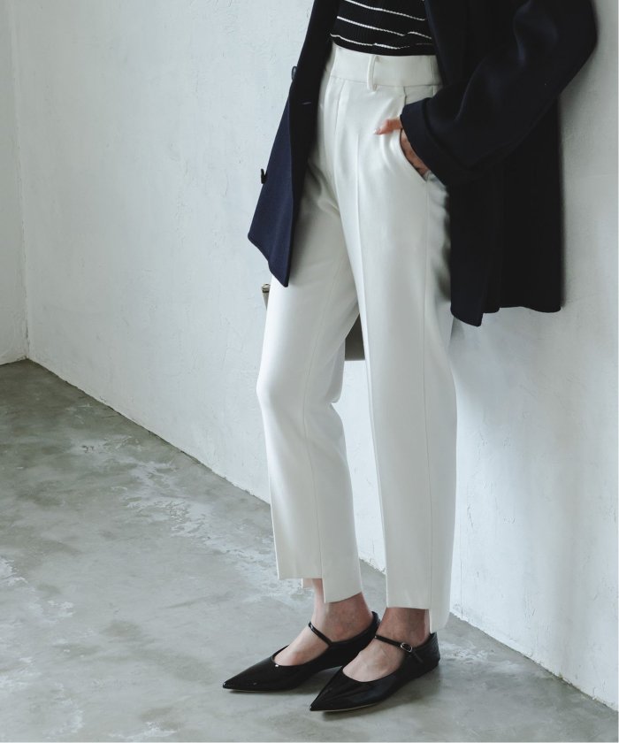 NOBLE ノーブル　キャロットシルエットステップヘムパンツ【2023AW】 セール 30%OFF】《追加》キャロットシルエットステップヘム