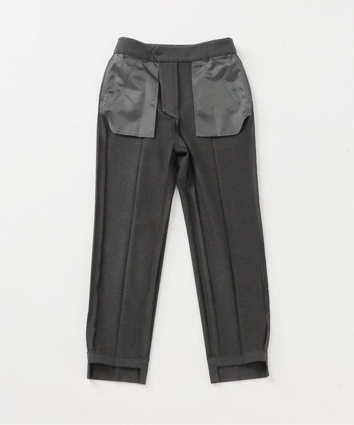 NOBLE ノーブル　キャロットシルエットステップヘムパンツ【2023AW】 セール 30%OFF】《追加》キャロットシルエットステップヘム