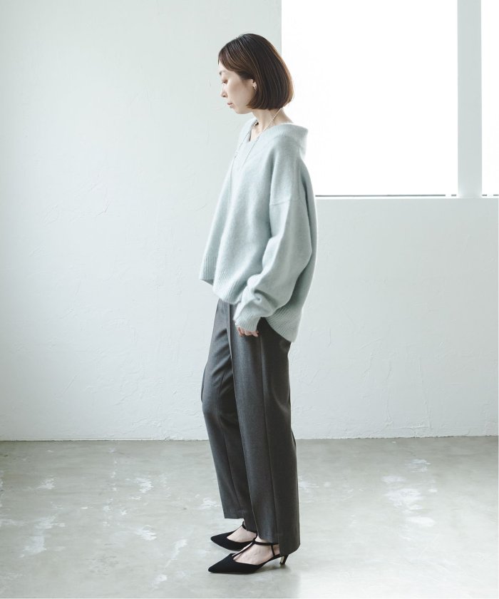noble シルエットステップヘムパンツ　34 セール 30%OFF】《追加》キャロットシルエットステップヘム