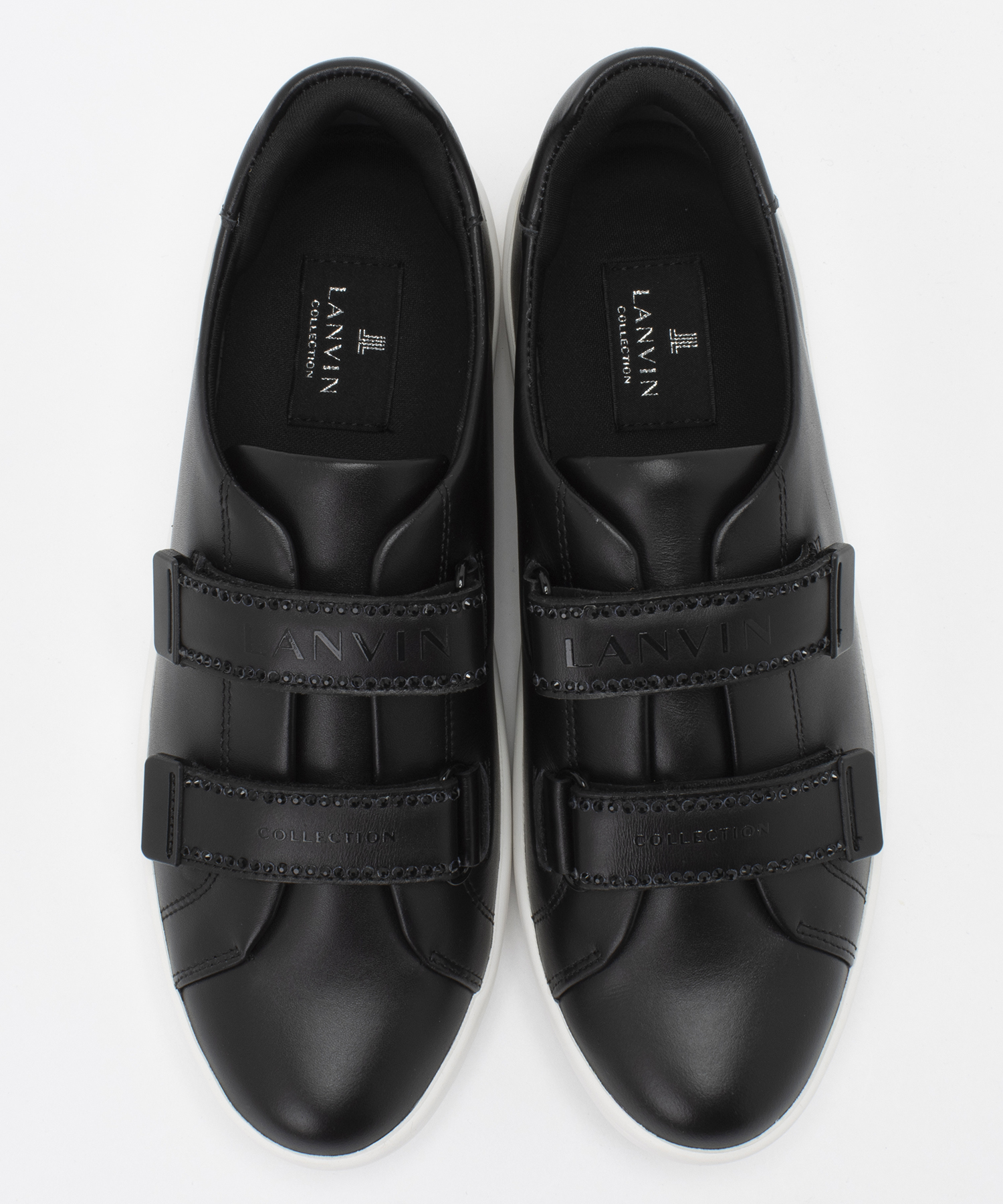 新品✨LANVIN ランバンコレクション ベルクロストラップシューズ 黒 24 LANVIN COLLECTION ランバン コレクション - レディース