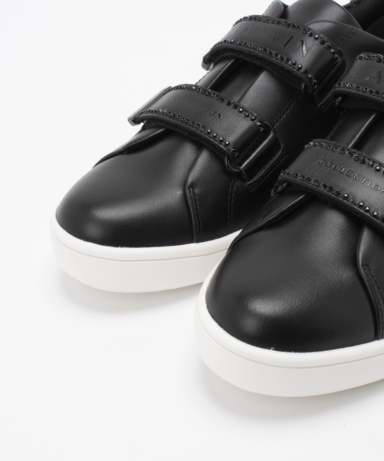 新品✨LANVIN ランバンコレクション ベルクロストラップシューズ 黒 24 LANVIN COLLECTION ランバン コレクション - レディース