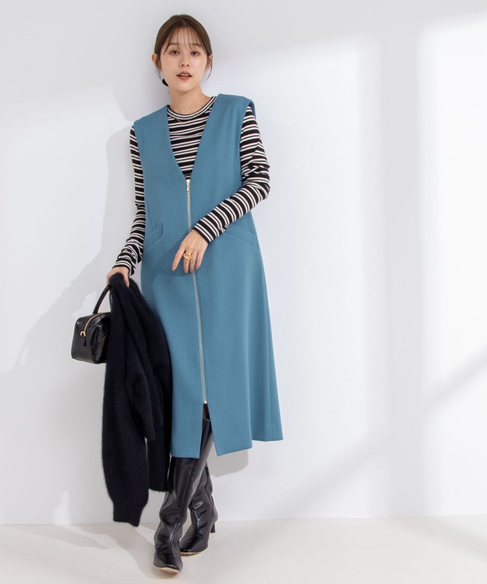 セール 20%OFF】◇【WEB限定カラーあり】ウォッシャブル前ジップ