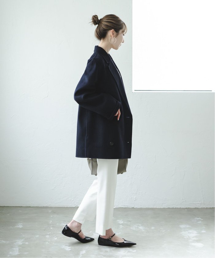 NOBLE ノーブル　キャロットシルエットステップヘムパンツ【2023AW】 セール 30%OFF】《追加》キャロットシルエットステップヘム