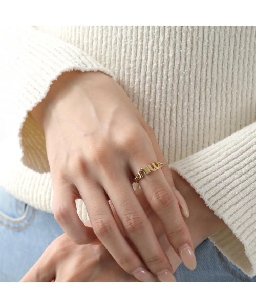 MIUMIU リング 5IA001 2F7U 指輪 ロゴ(506978788) | ミュウ MIUMIU リング 5IA001 2F7U 指輪 ロゴ(506978788) | ミュウ