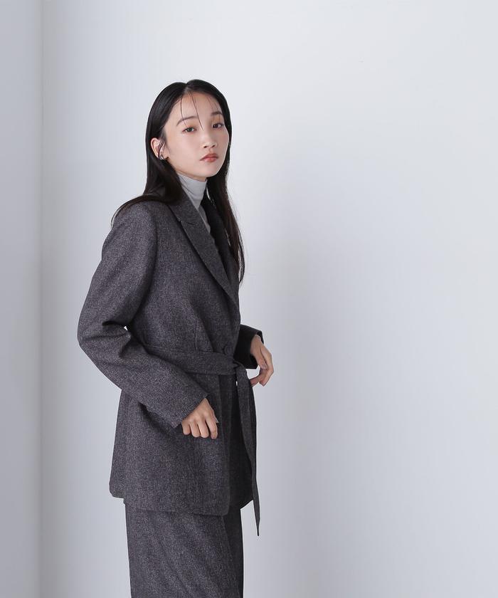 セール】<朝比奈 彩さんコラボ>ベルテッドシングルオーバー セール】<朝比奈 彩さんコラボ>ベルテッドシングルオーバー