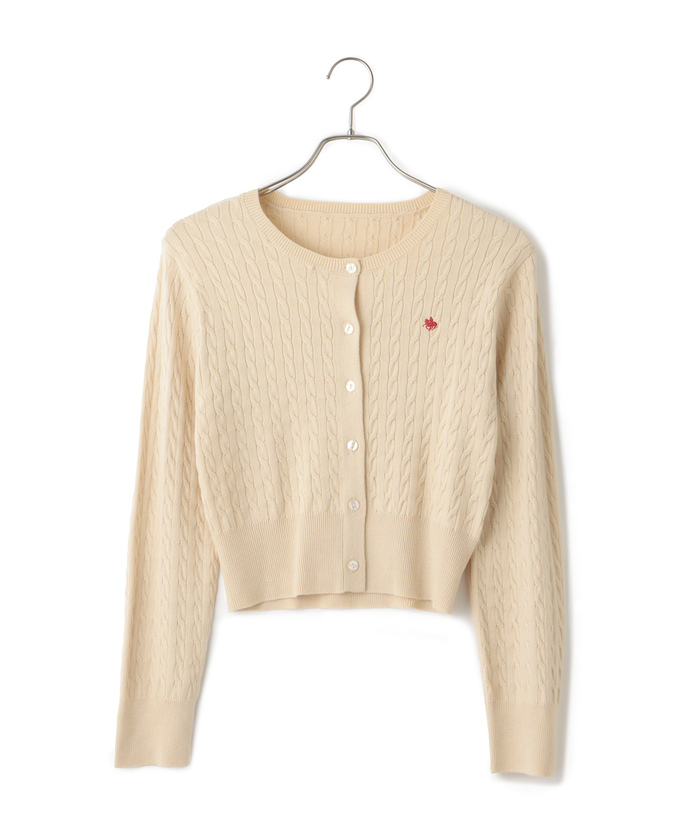 新色追加】【POLO BCS】VIS別注ミニケーブルコンパクトニット